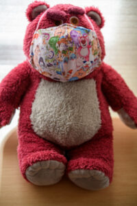 自家製マスク　ロッツォ柄