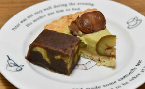 栗蒸羊羹と栗のタルト