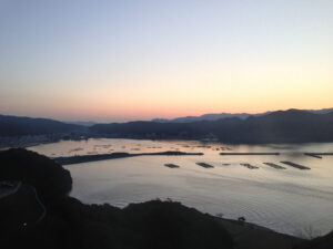 淡路島の朝焼け