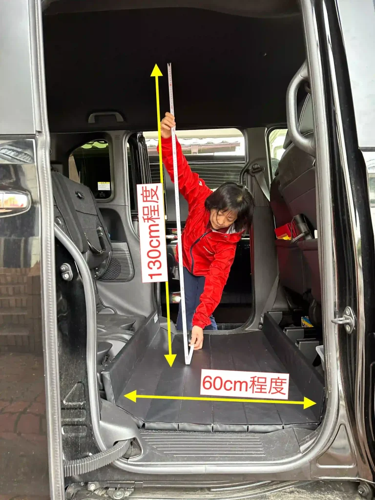 ノーマルN-Box足元から天井