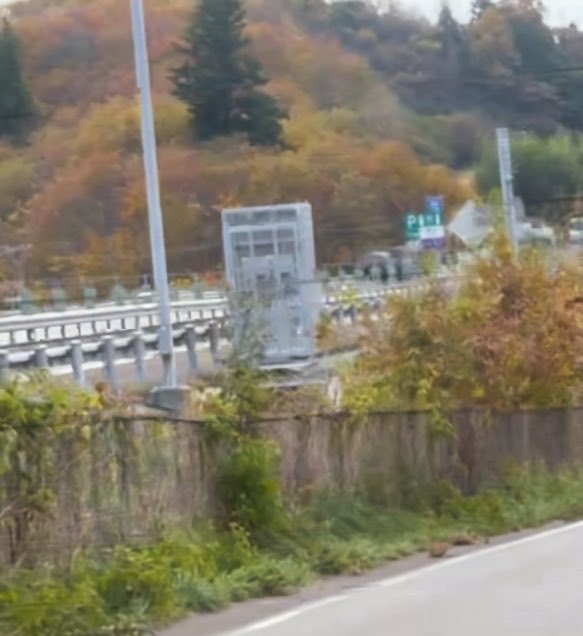 東北自動車道下り菅生PA付近の半固定式オービス